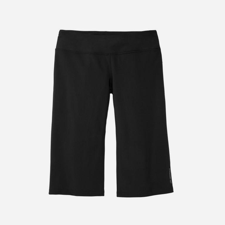 Brooks Venture Capri Womens Running Shorts Ireland Black (UMTX-53016)